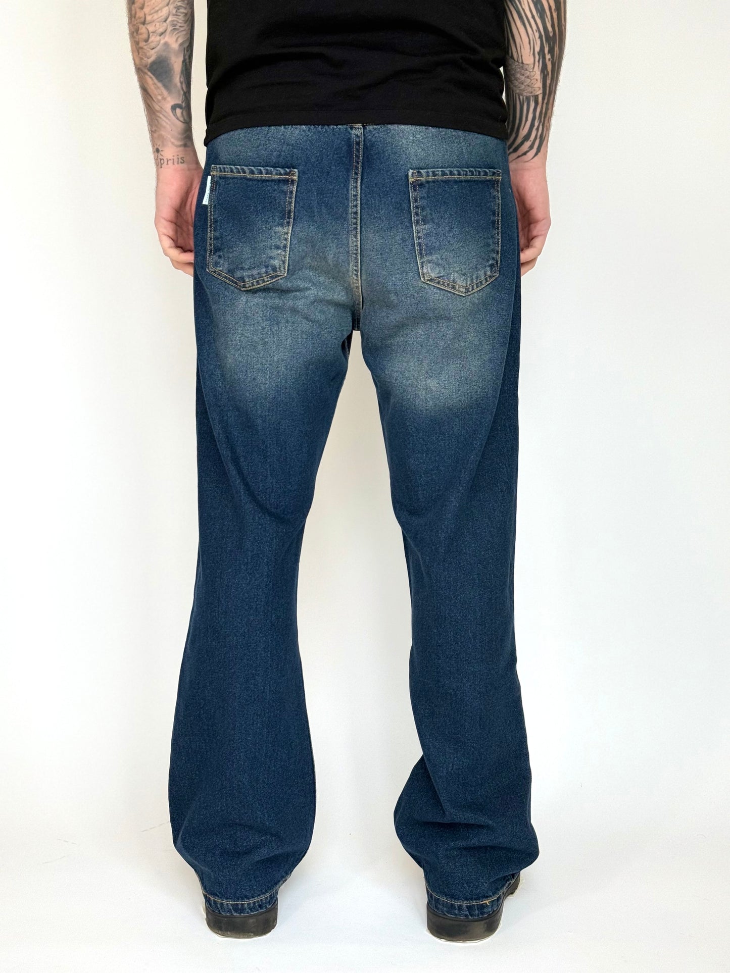 JEANS FLARE - BLU SABBIATO