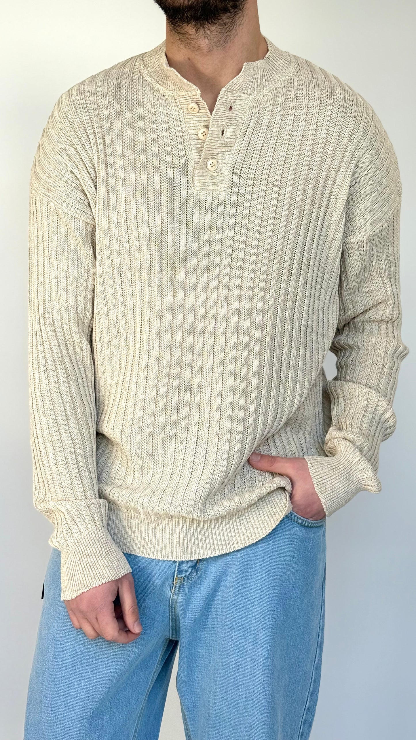 POLO ALEMAGOU - BEIGE