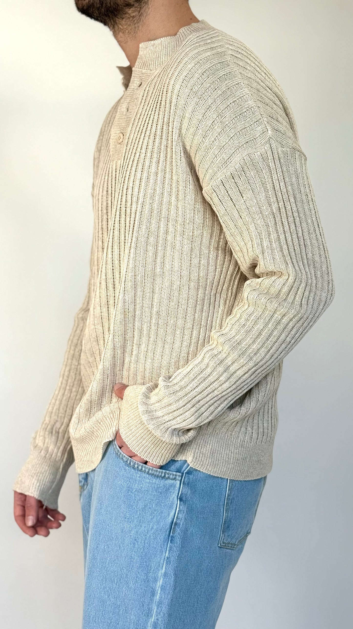 POLO ALEMAGOU - BEIGE