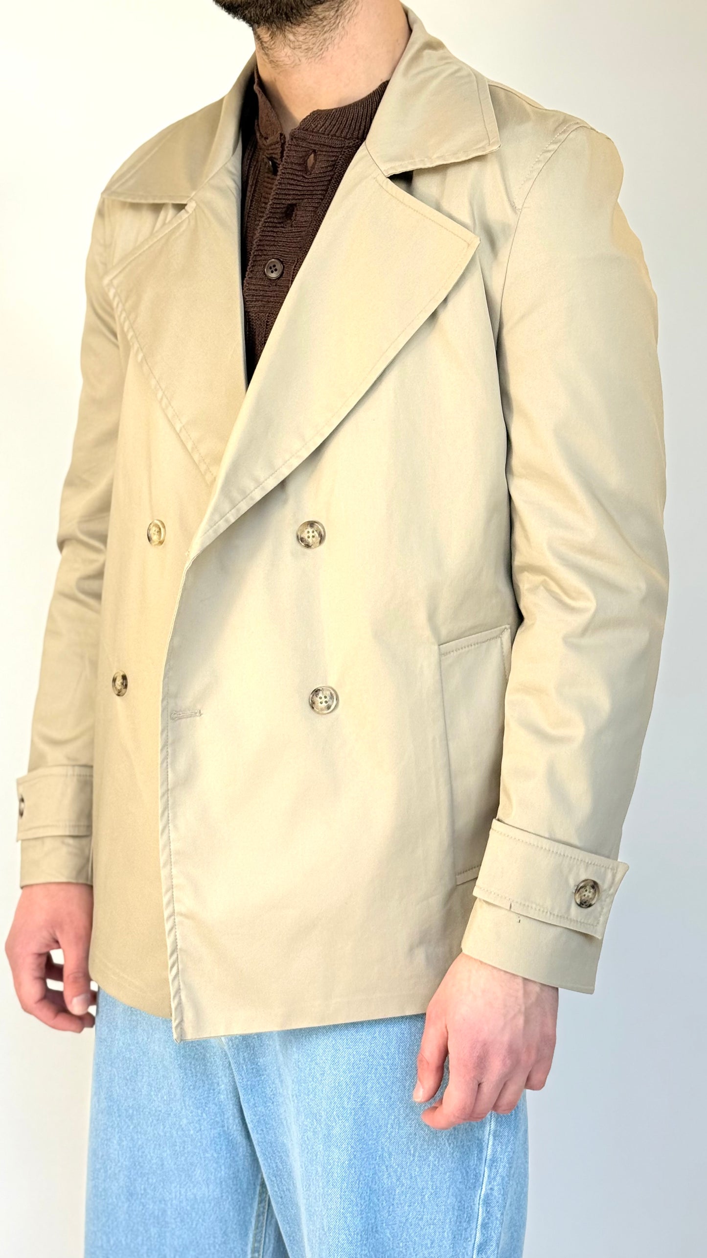TRENCH CORTO - BEIGE