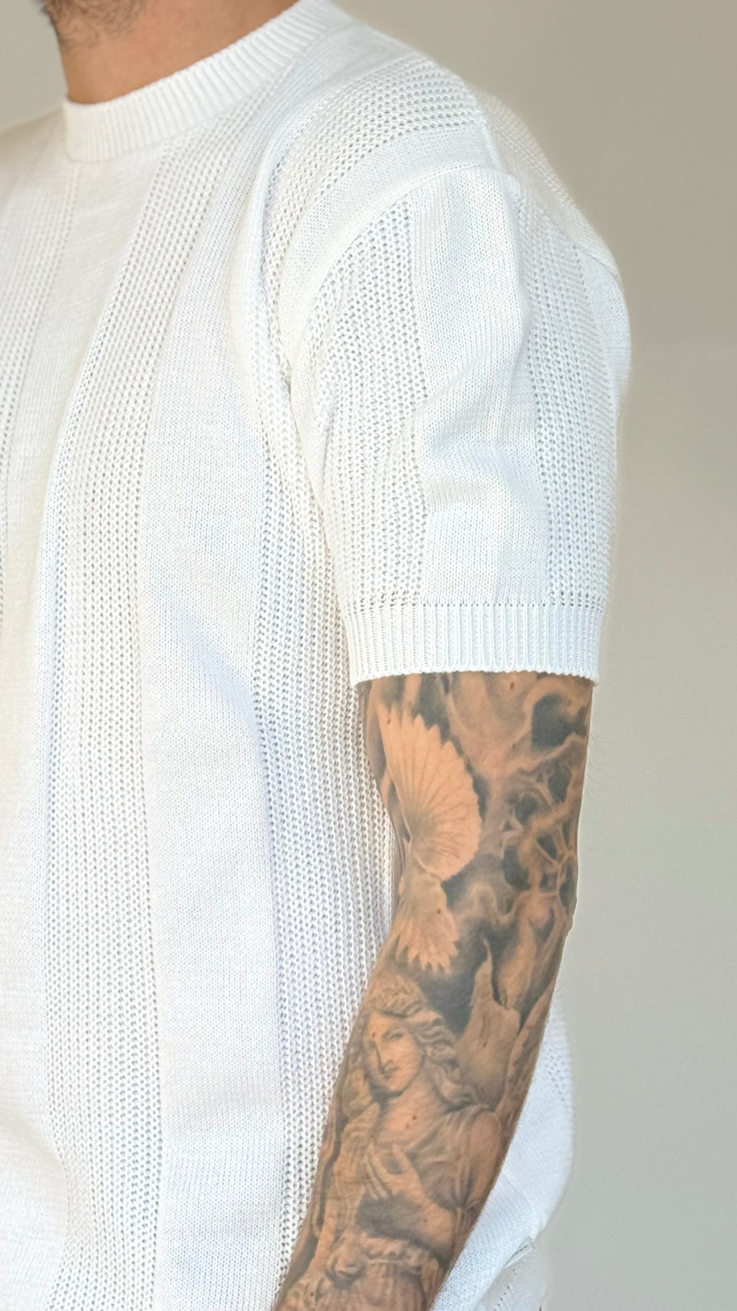 T-SHIRT TRAMATA - BIANCA