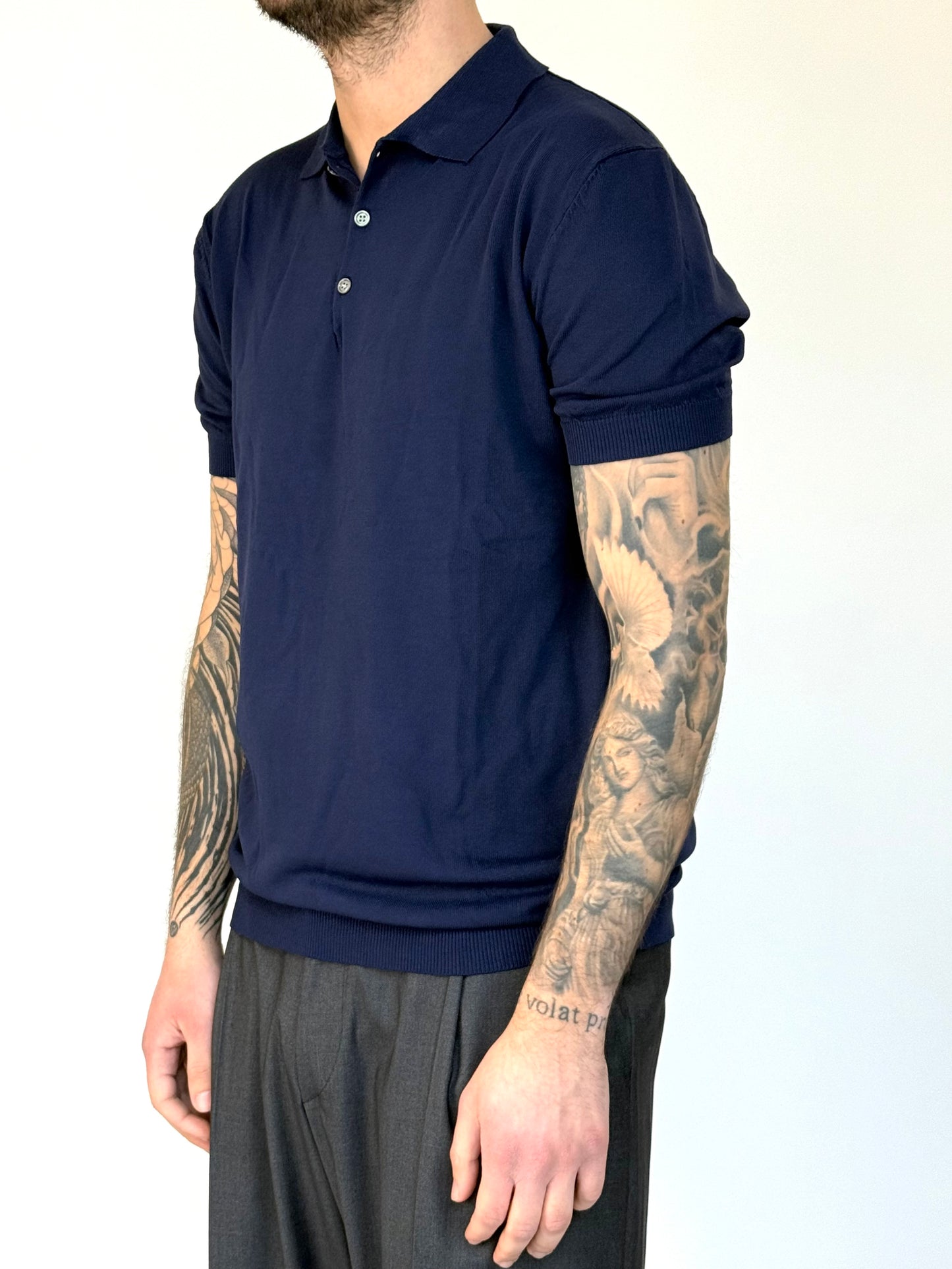 POLO BASIC IN FILO - BLU