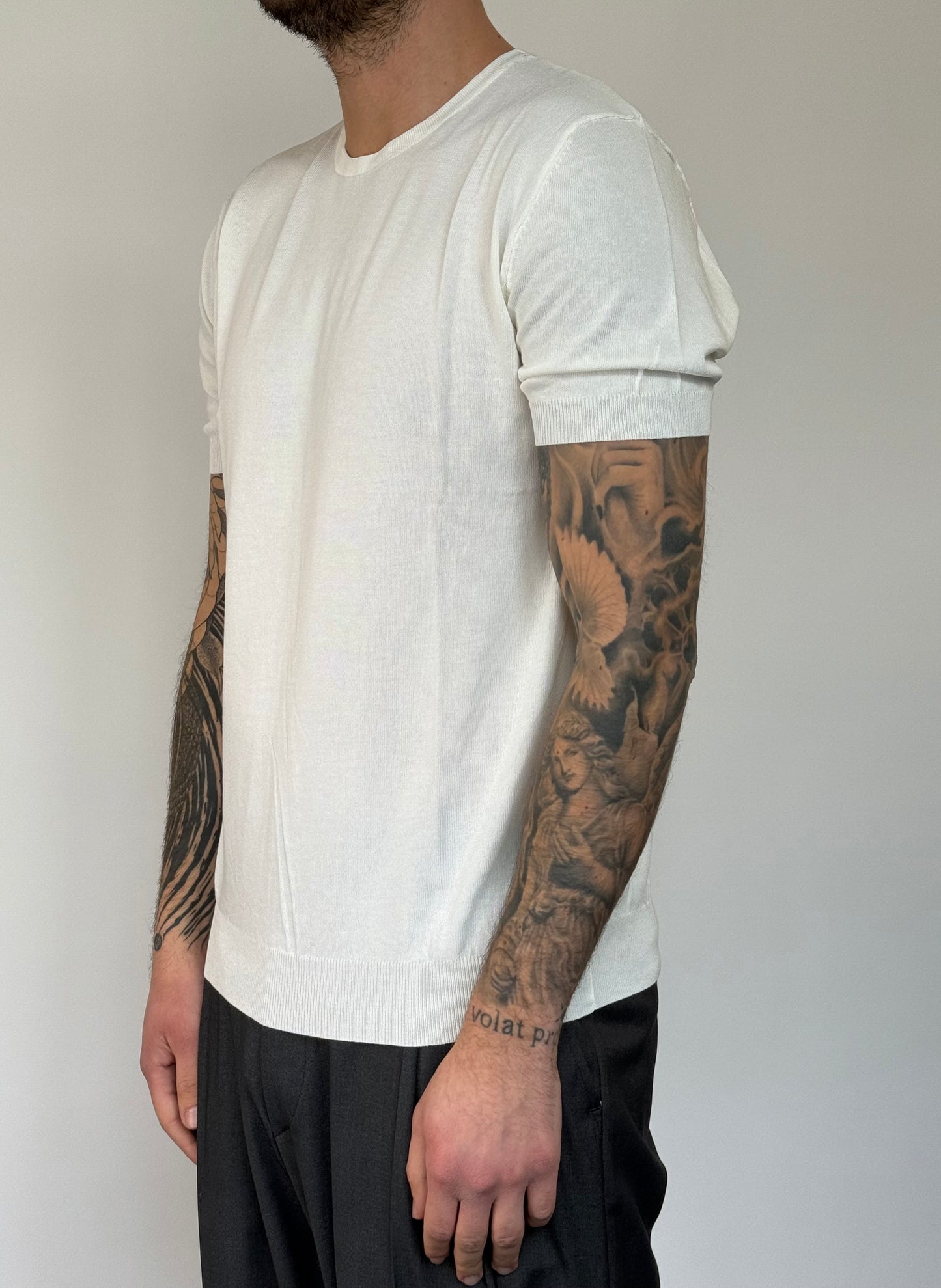 TEE BASIC IN FILO - BIANCA