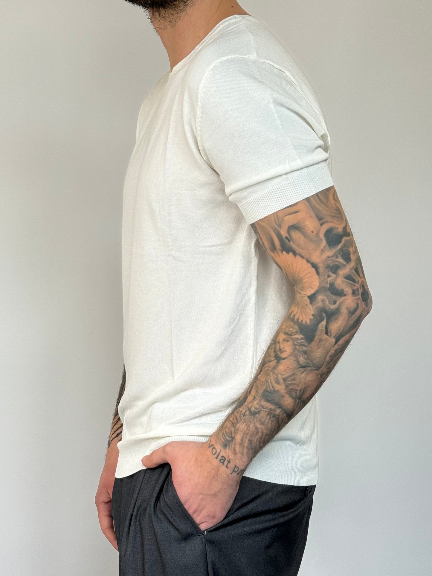 TEE BASIC IN FILO - BIANCA
