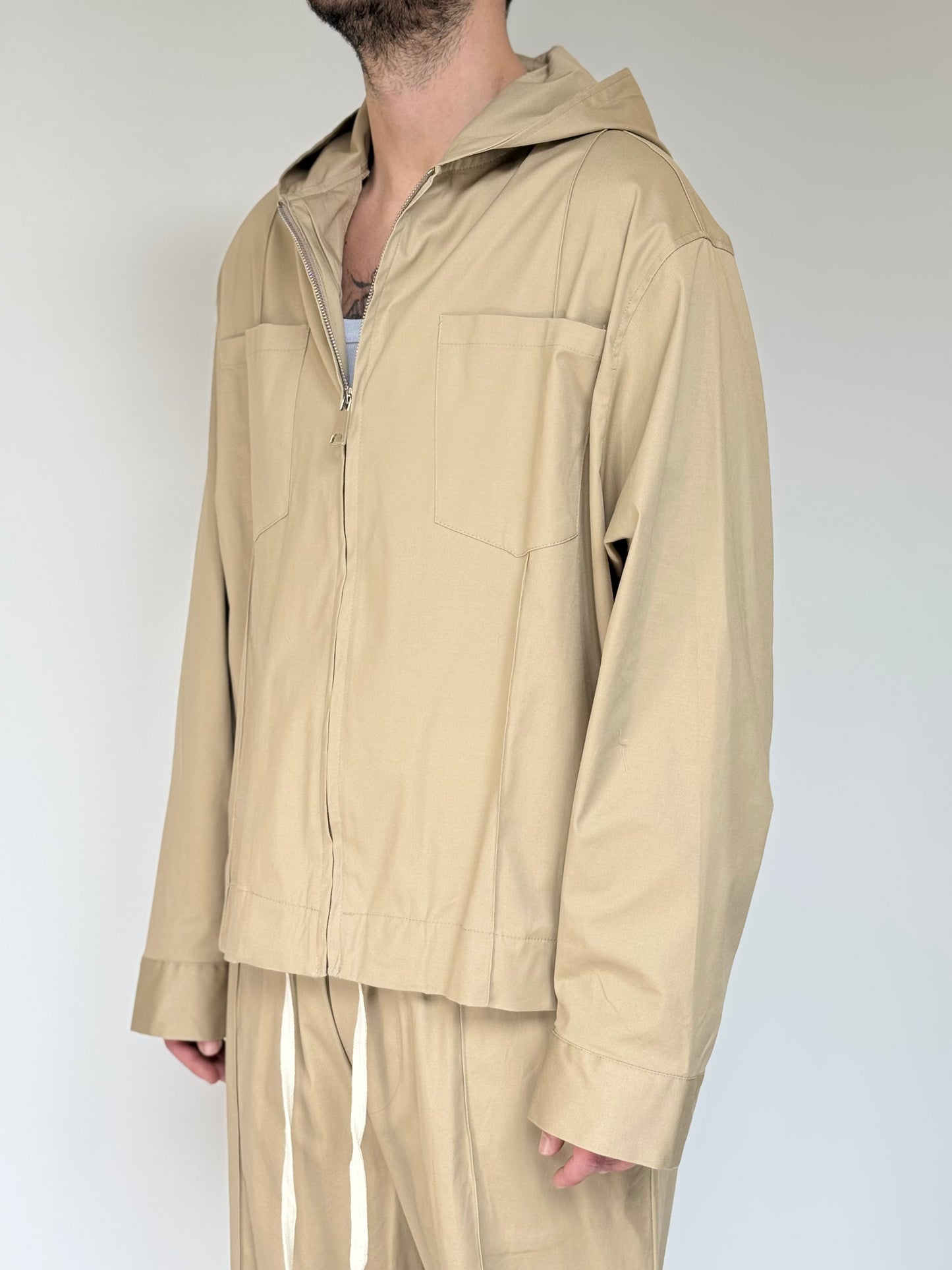 JACKET DOUBLE BEIGE - da completo