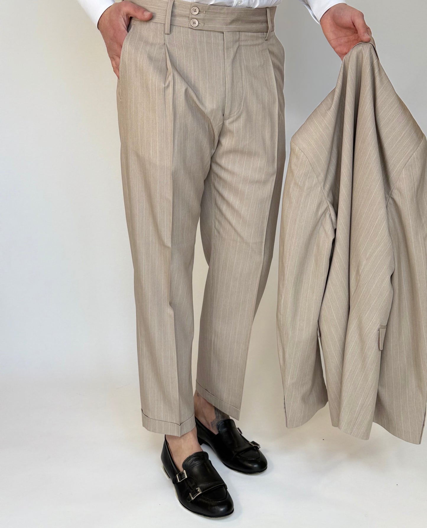PANAREA PANT - BEIGE GESSATO