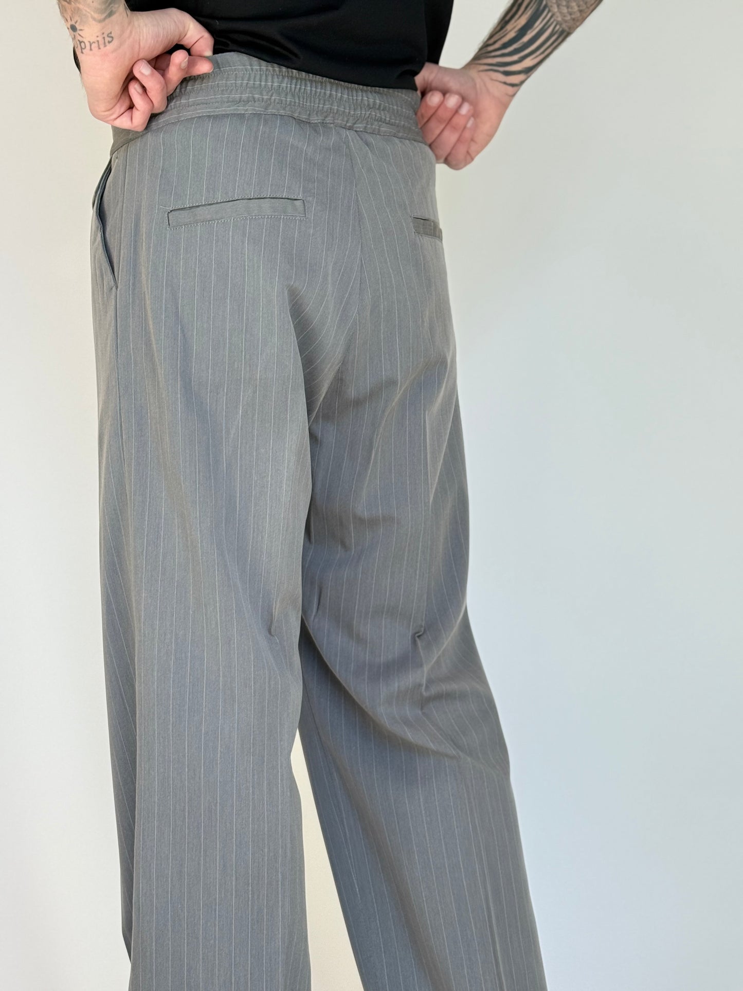 TURK WIDE PANT - GESSATO GRIGIO