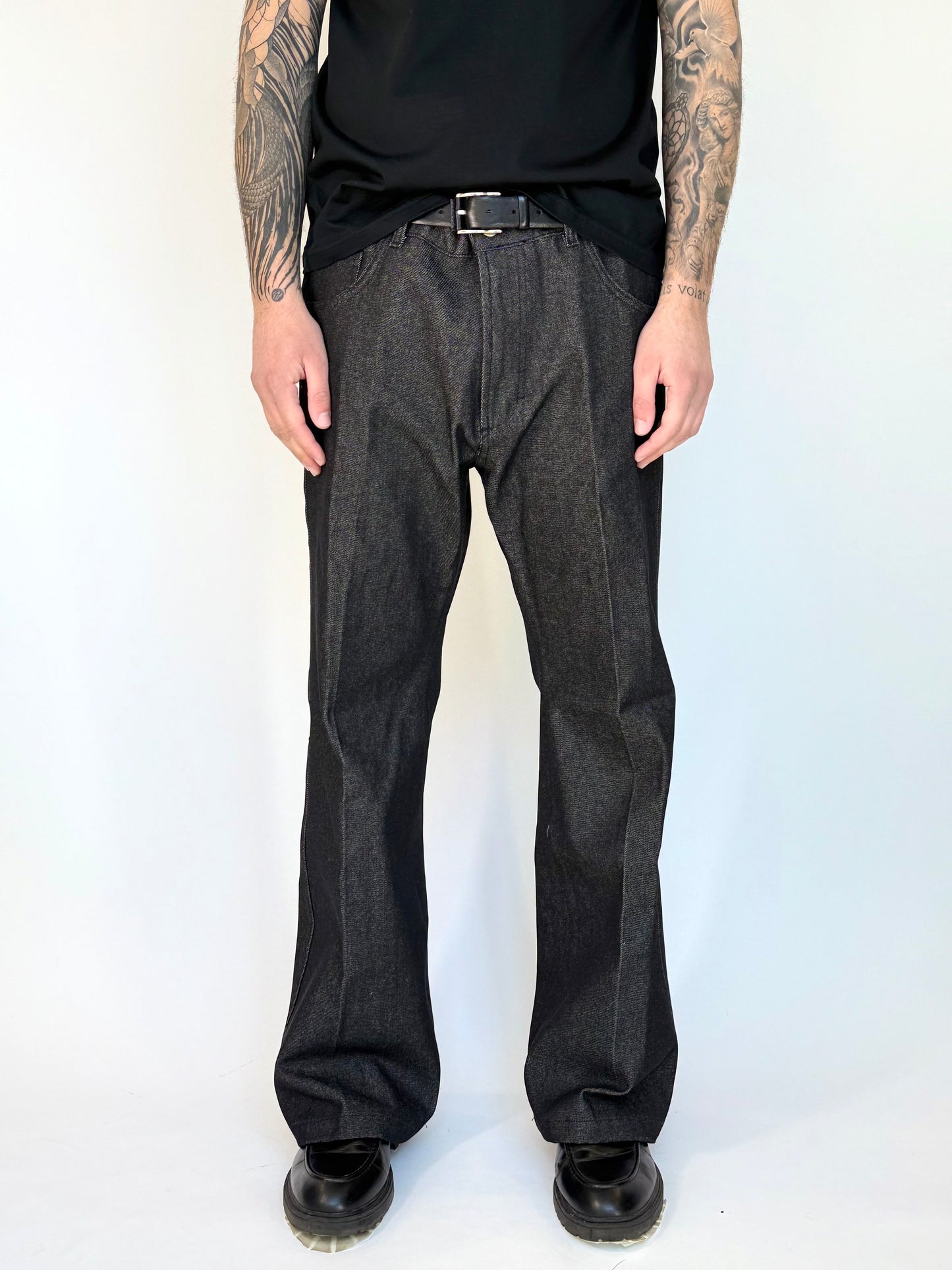 FLARE DENIM - LAV.0 NERO