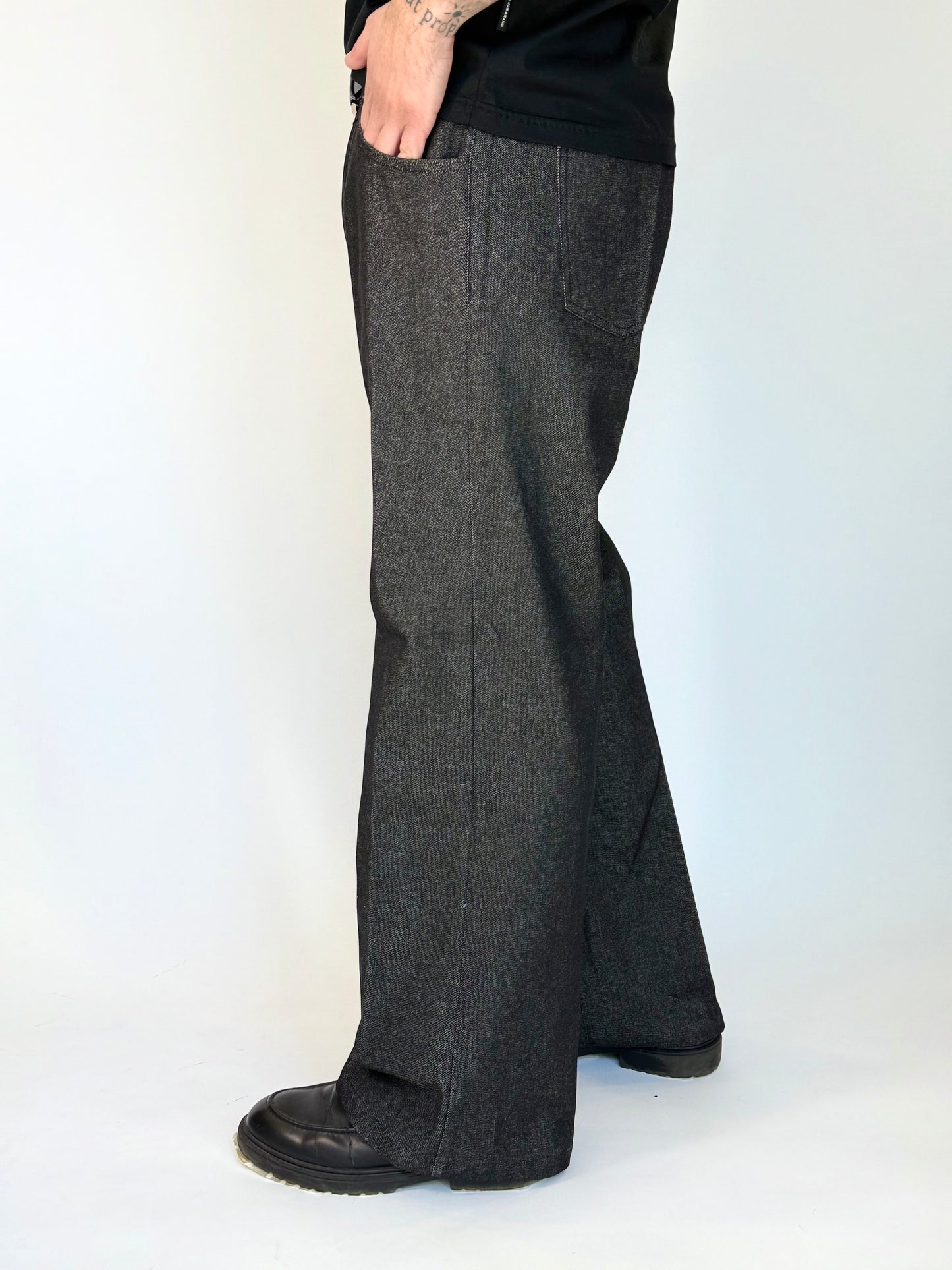 FLARE DENIM - LAV.0 NERO
