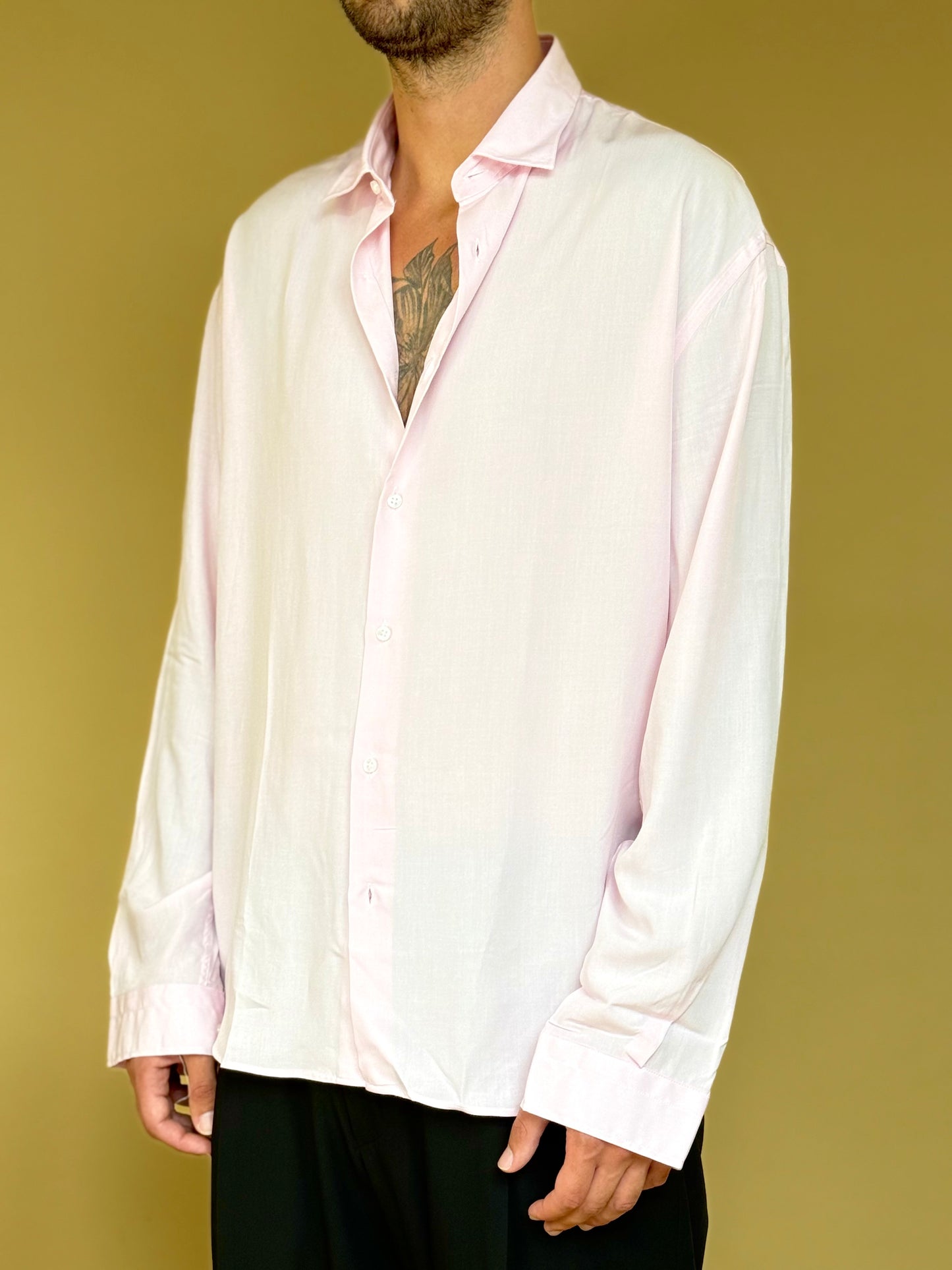 CAMICIA IN VISCOSA - ROSA