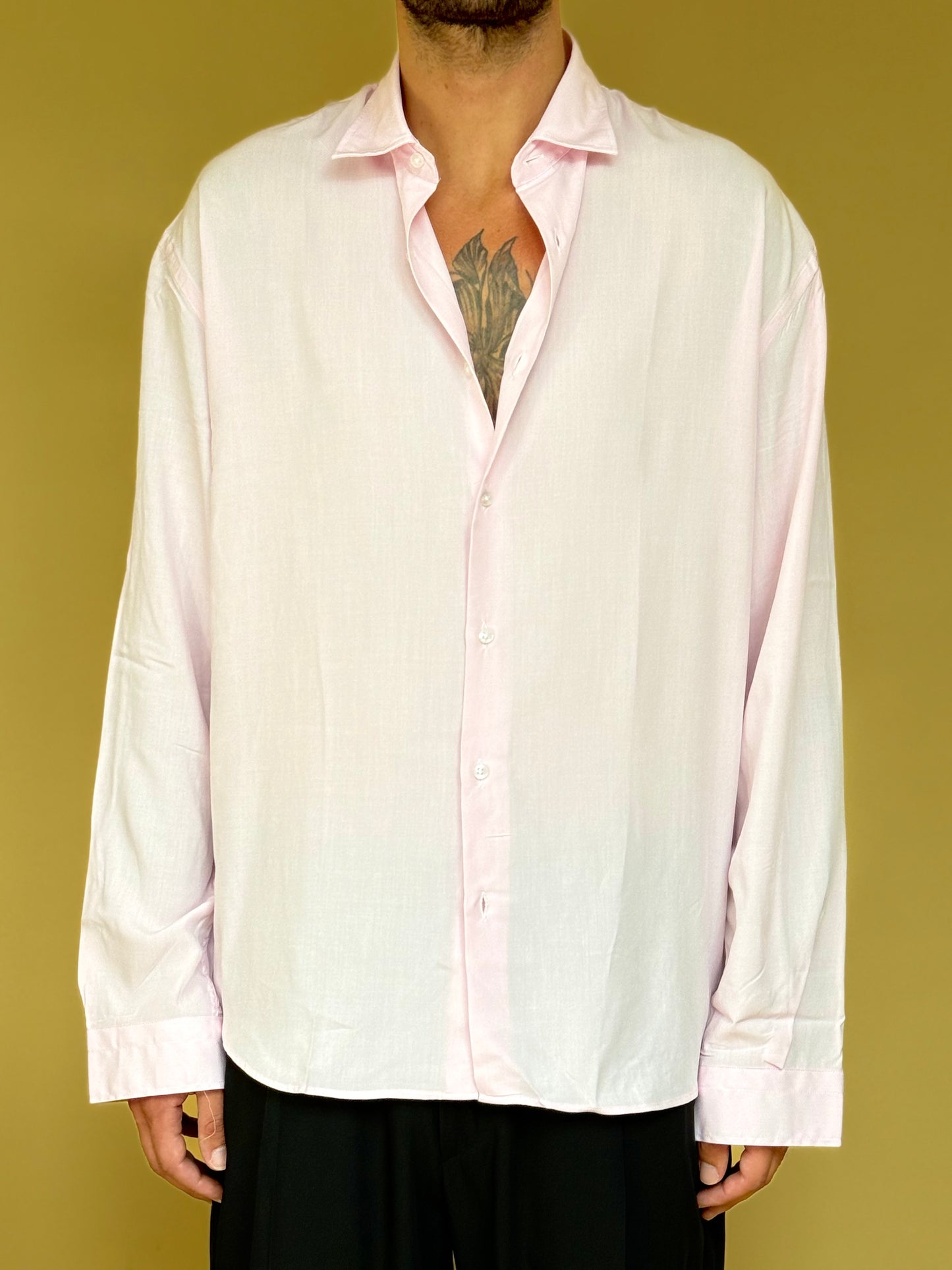 CAMICIA IN VISCOSA - ROSA