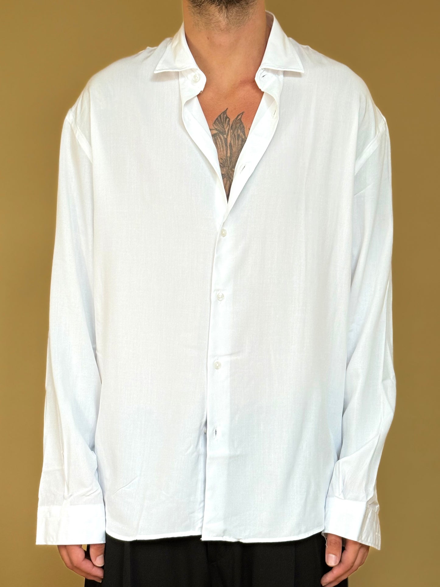 CAMICIA IN VISCOSA - BIANCA