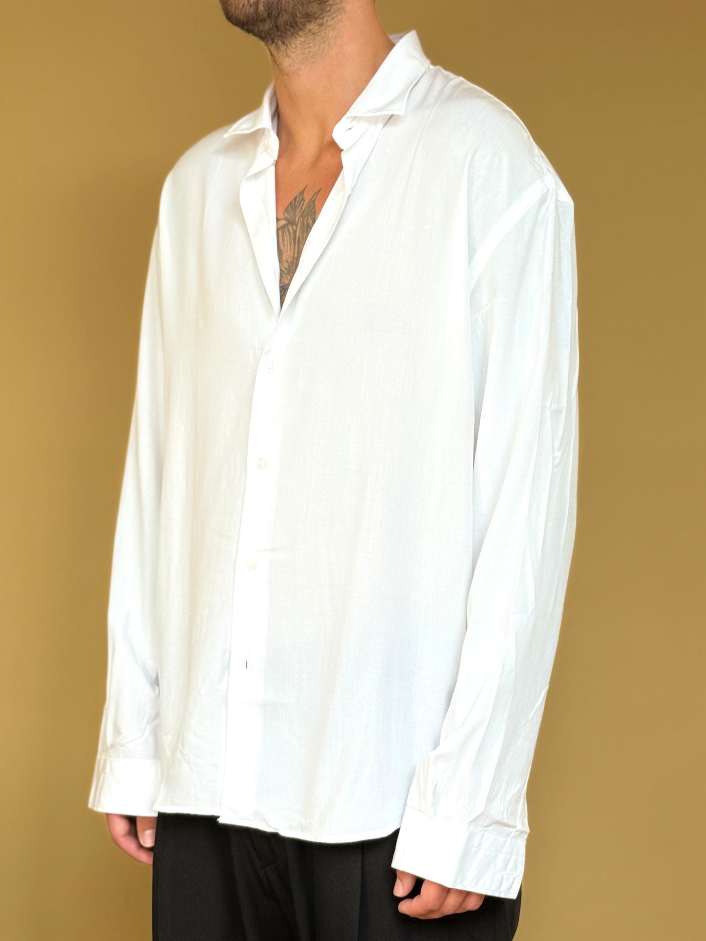 CAMICIA IN VISCOSA - BIANCA