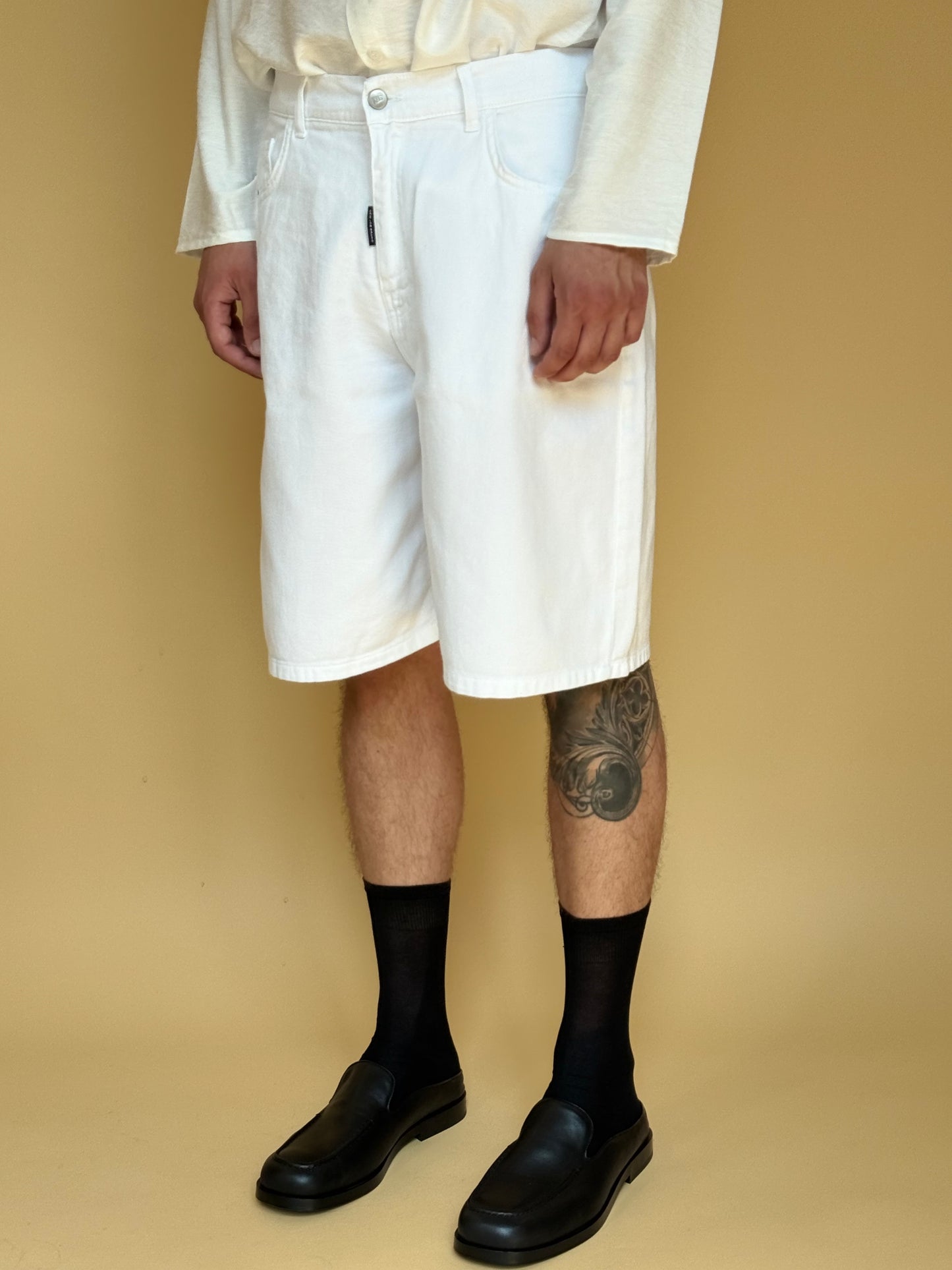 BULL LOOSE SHORT - BIANCO