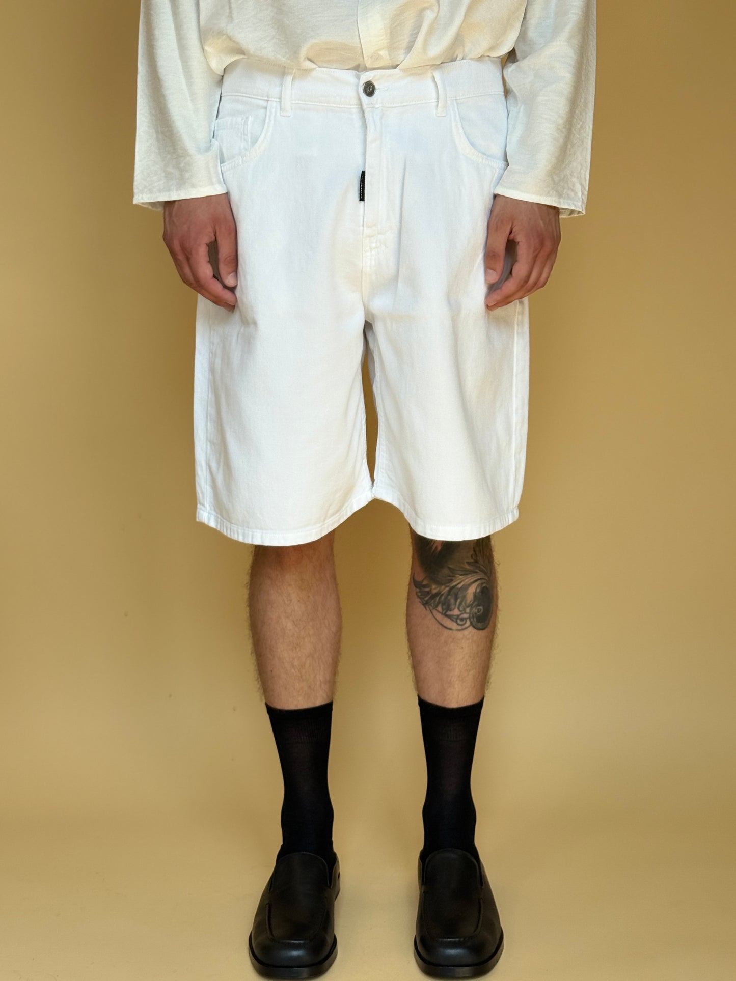 BULL LOOSE SHORT - BIANCO