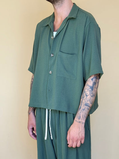 NOAH CROP SHIRT - VERDE