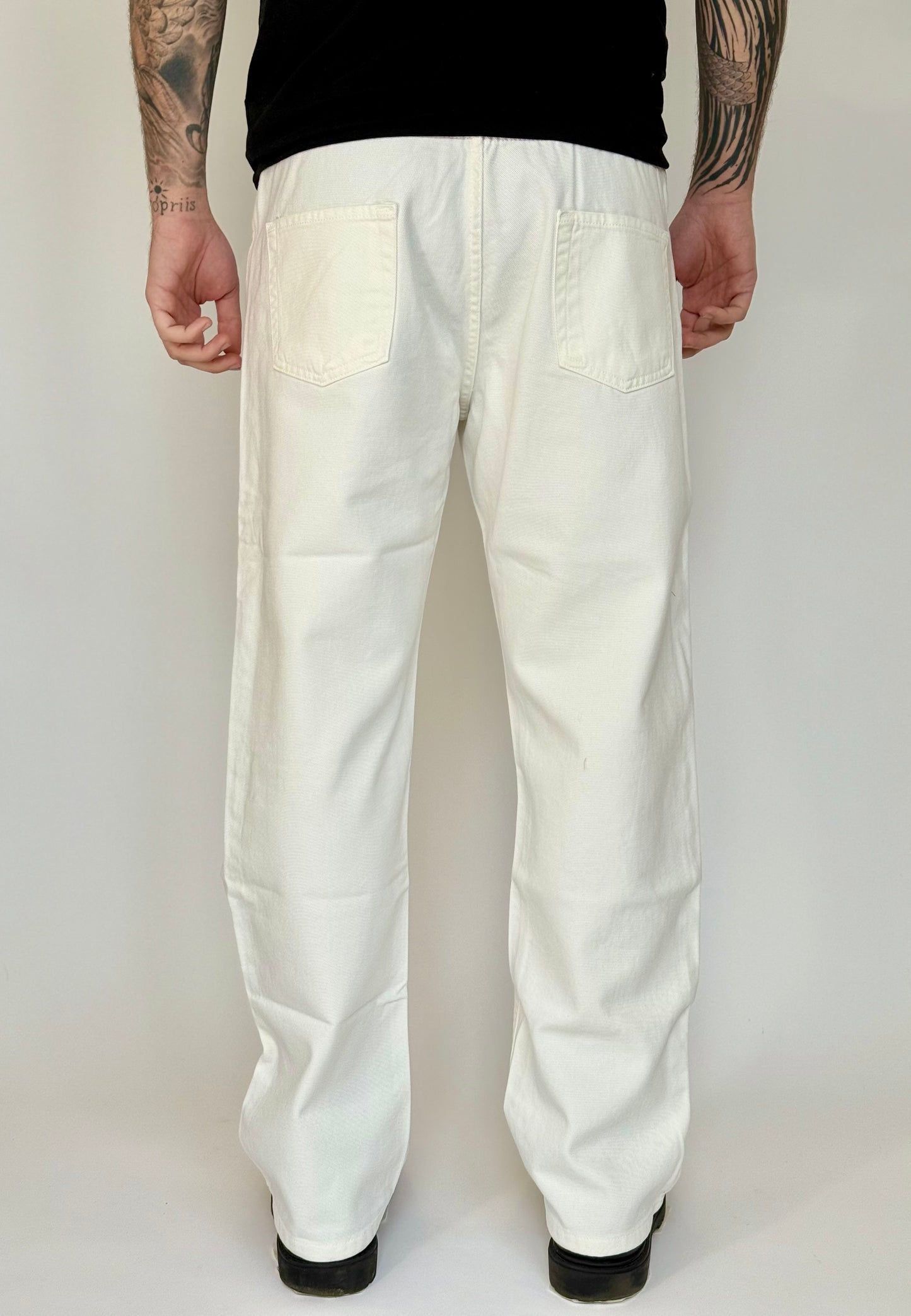 JEANS LOOSE FIT BULL - BIANCO