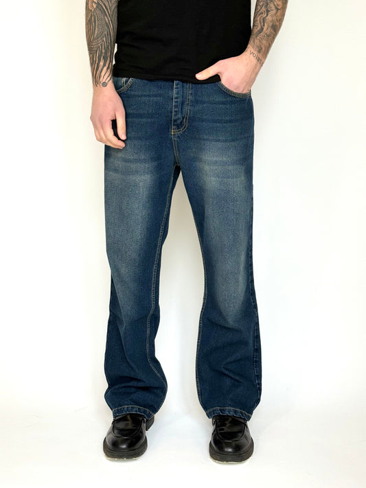 JEANS FLARE - BLU SABBIATO