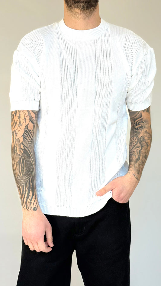 T-SHIRT TRAMATA - BIANCA