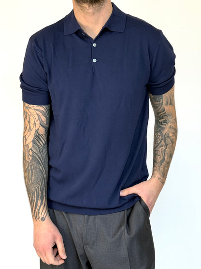 POLO BASIC IN FILO - BLU