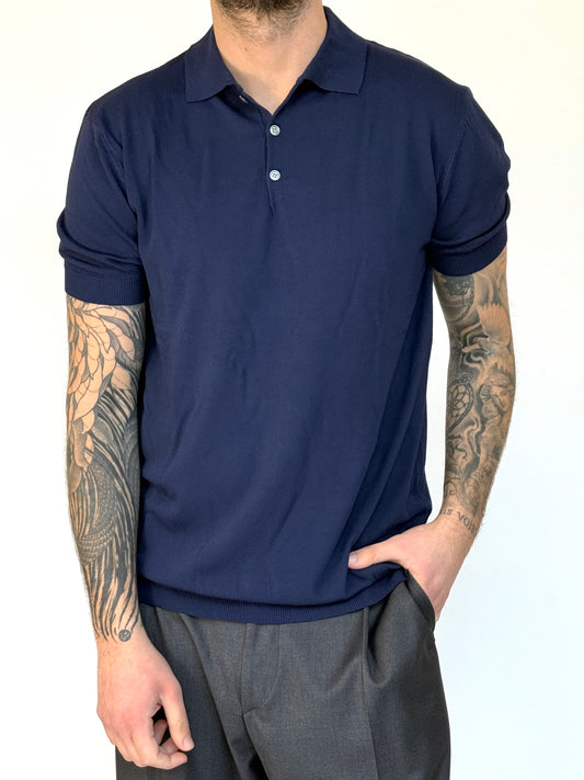 POLO BASIC IN FILO - BLU