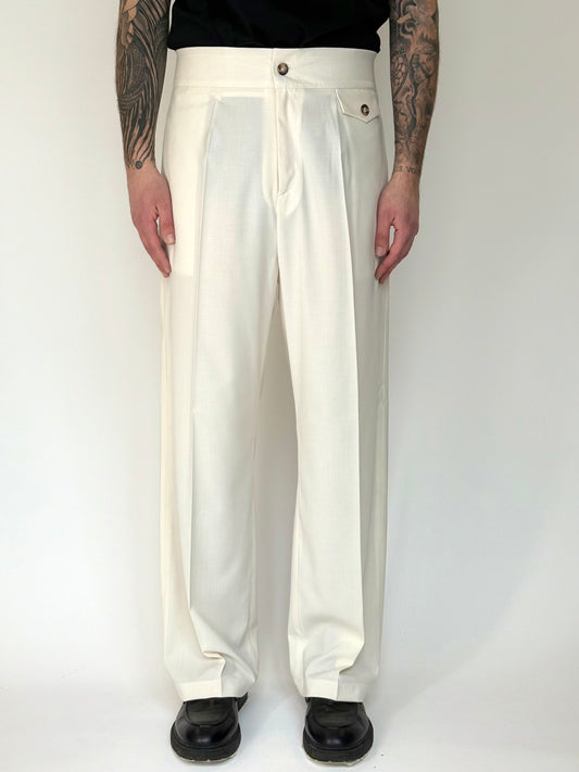 TURK WIDE PANT - AVORIO