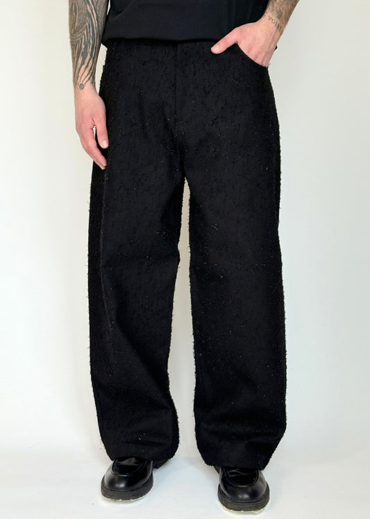 LASER WIDE DENIM - NERO