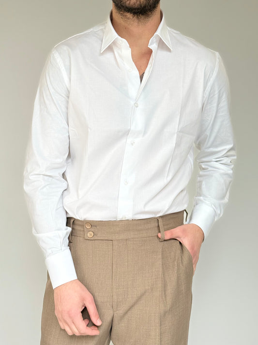 CAMICIA IN COTONE ELASTICO REGOLARE
