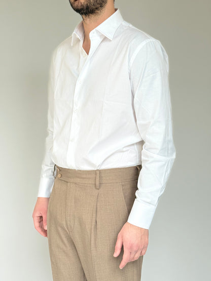 CAMICIA IN COTONE ELASTICO REGOLARE