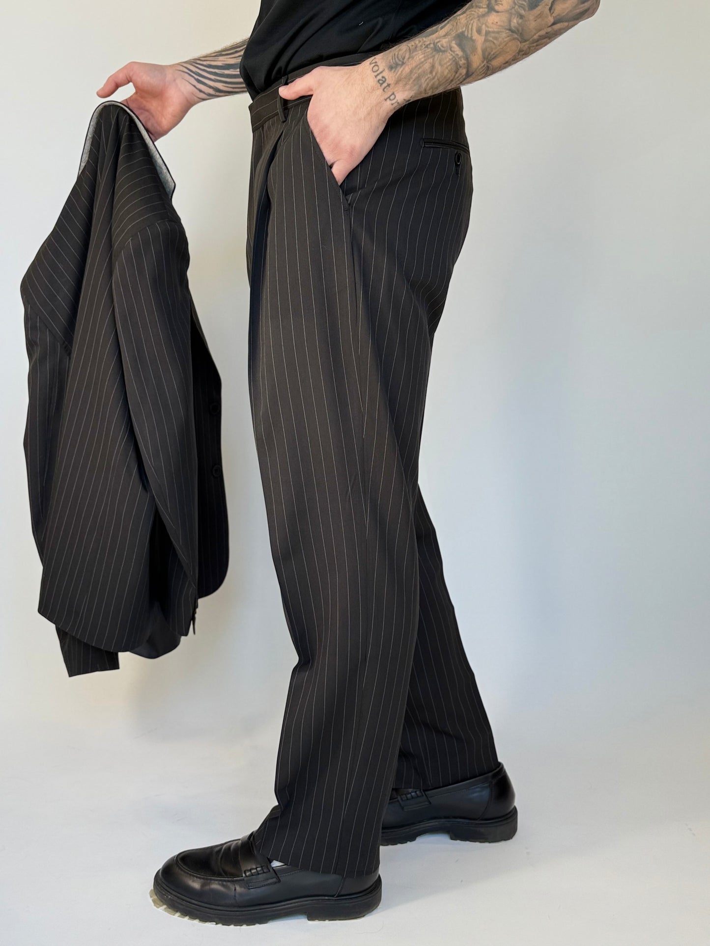 RITUALE PANT - NERO GESSATO