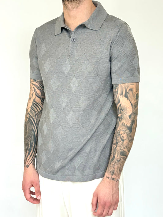 RHOMBUS POLO - GRIGIO PIOMBO