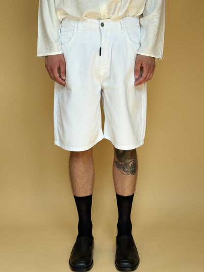 BULL LOOSE SHORT - BIANCO