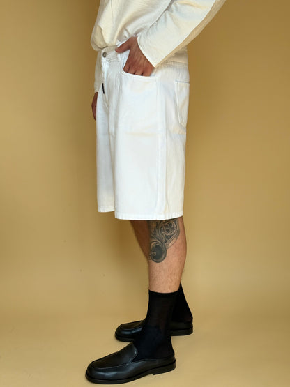 BULL LOOSE SHORT - BIANCO