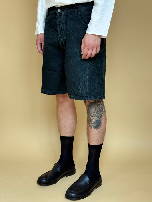 DENIM SHORT - LASER BLACK